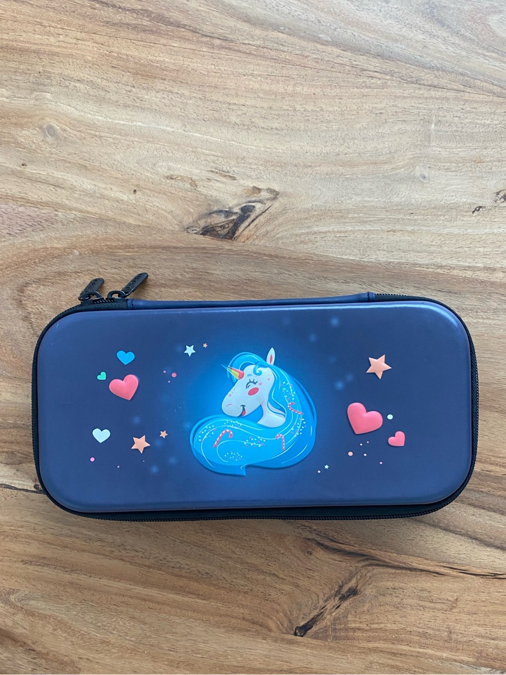 Case for Switch 1 - Navy Unicorn protective Case with Hearts
